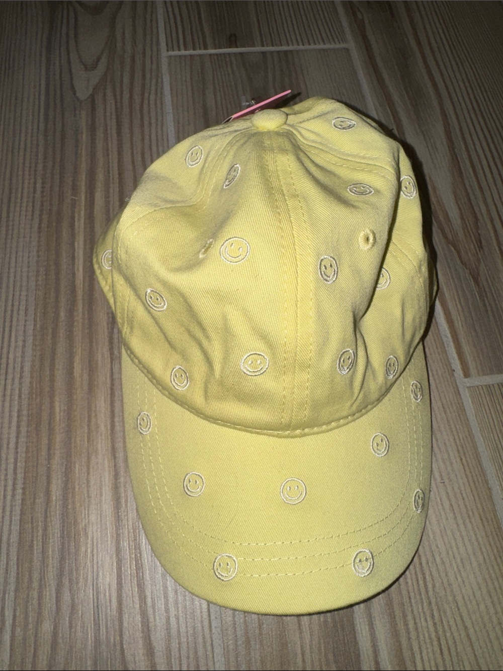 Yellow Smiley Embroidered Baseball Cap Stoney clover lane